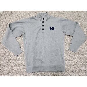University Of Michiga 4 Button Champion Sweatshirt Mens Medium NWT